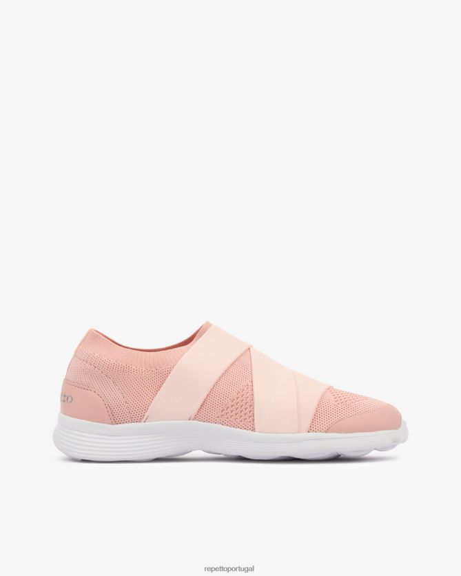 Repetto LJHHL249 mulheres tênis de dança ruban calçados pétala rosa
