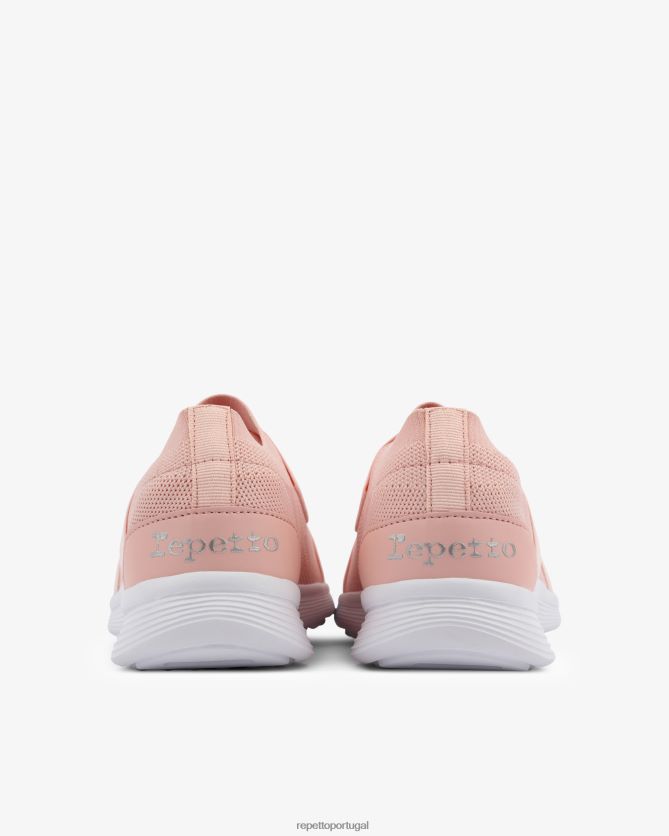 Repetto LJHHL249 mulheres tênis de dança ruban calçados pétala rosa