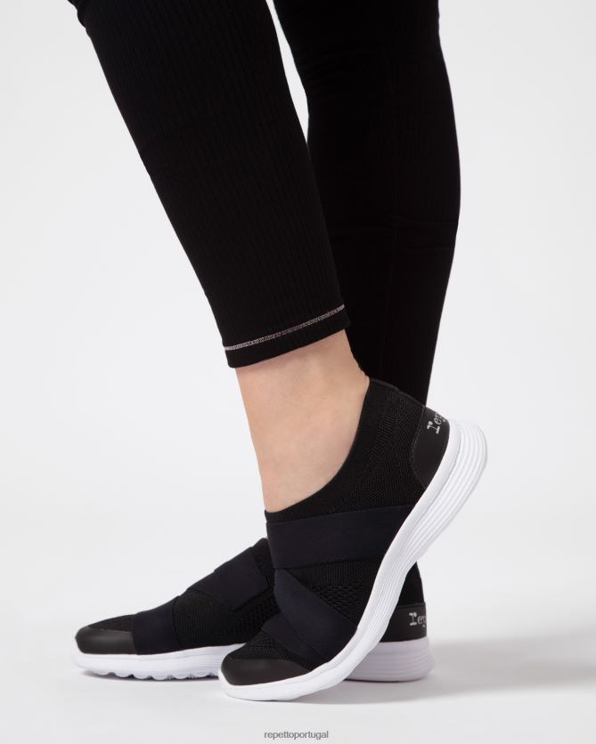 Repetto LJHHL253 mulheres tênis de dança calçados preto