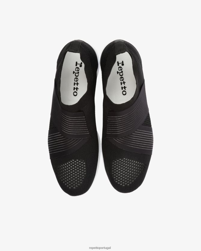 Repetto LJHHL253 mulheres tênis de dança calçados preto