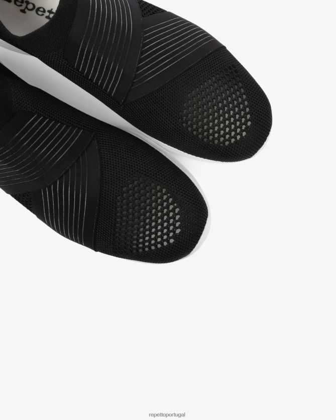 Repetto LJHHL253 mulheres tênis de dança calçados preto