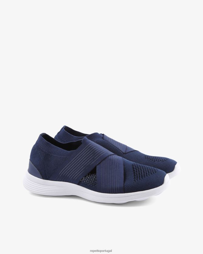 Repetto LJHHL254 mulheres tênis de dança calçados azul-marinho
