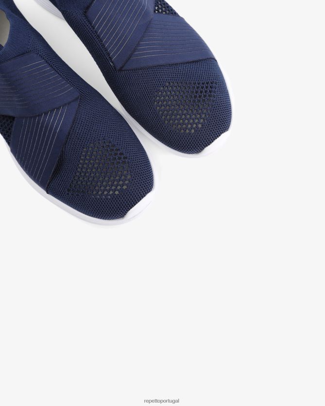 Repetto LJHHL254 mulheres tênis de dança calçados azul-marinho