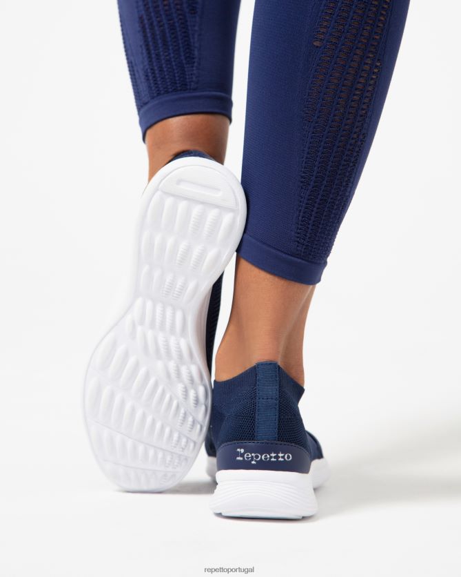 Repetto LJHHL254 mulheres tênis de dança calçados azul-marinho