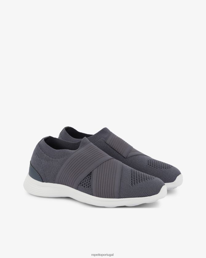 Repetto LJHHL255 mulheres tênis de dança calçados cinza azulado