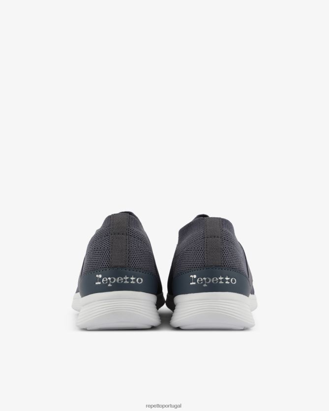 Repetto LJHHL255 mulheres tênis de dança calçados cinza azulado