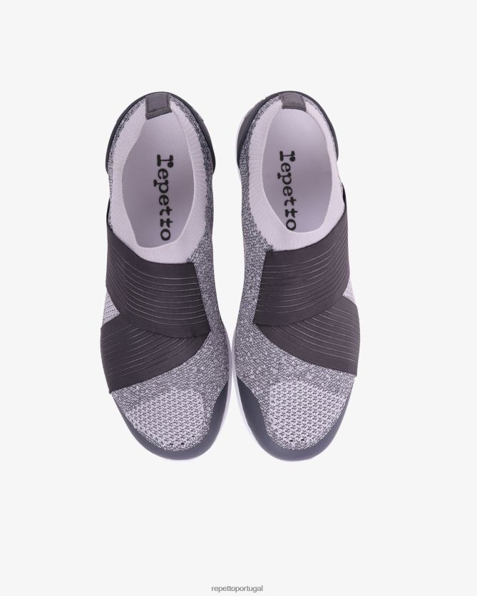 Repetto LJHHL258 mulheres tênis de dança ii calçados cinza tingido